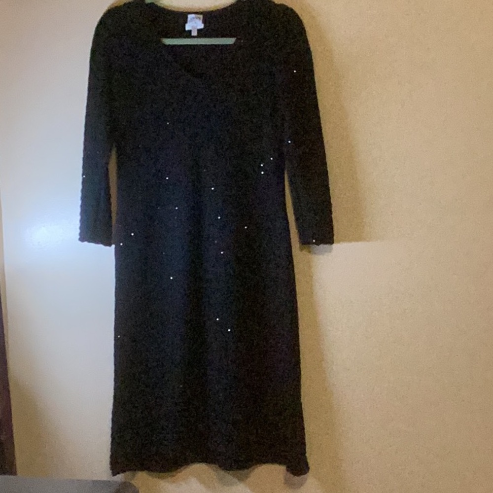 Armani collezioni V- neck sweater dress